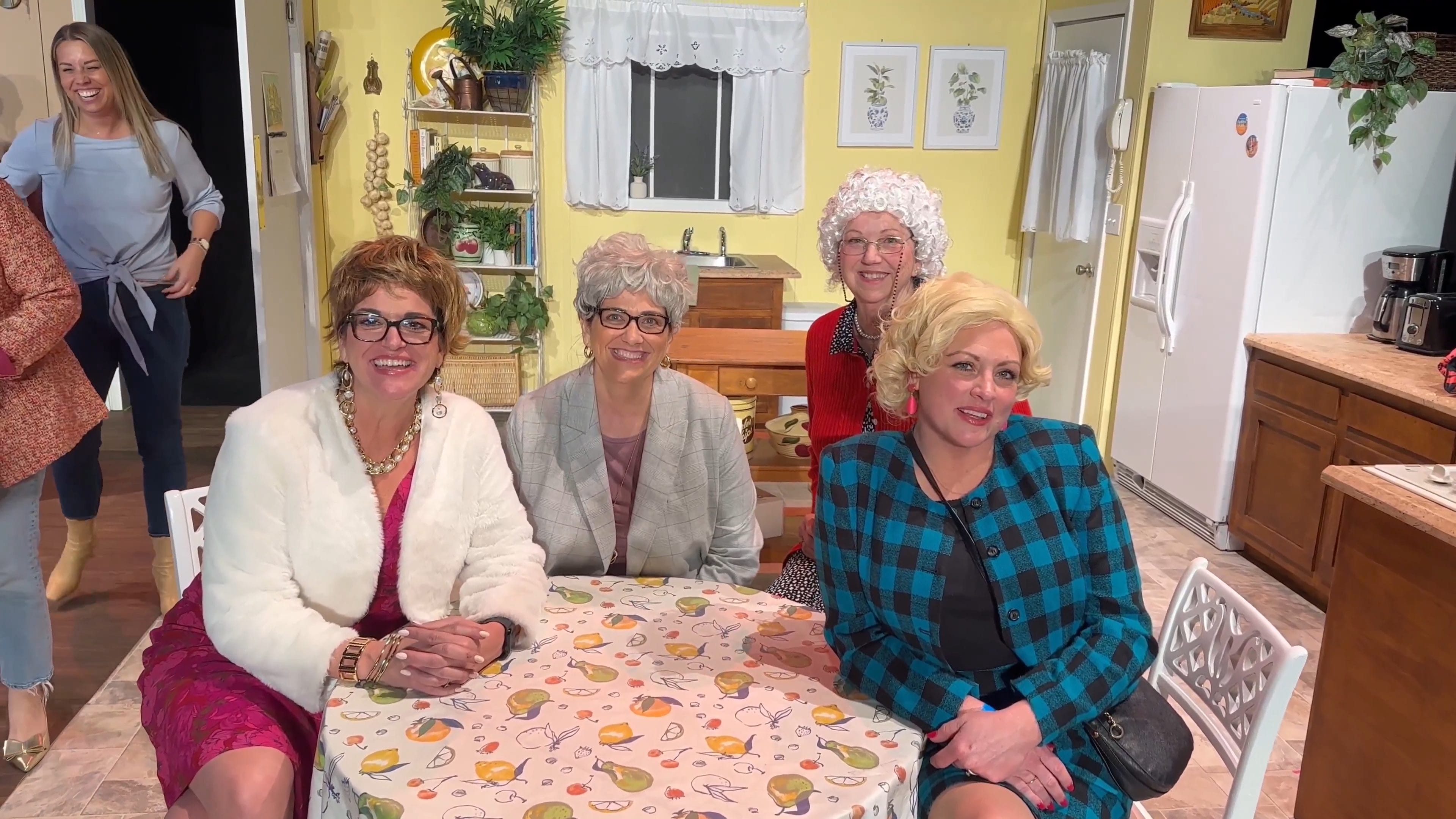 Audience on stage during the Golden Girls Tour