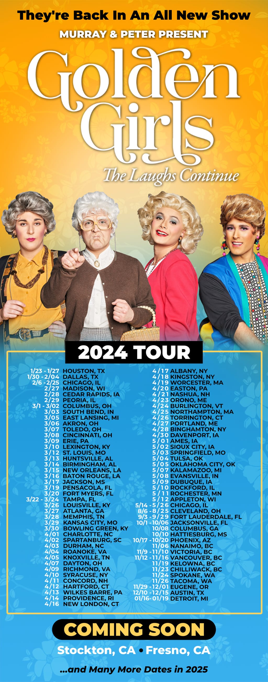 New Dates For Golden Girls Tour