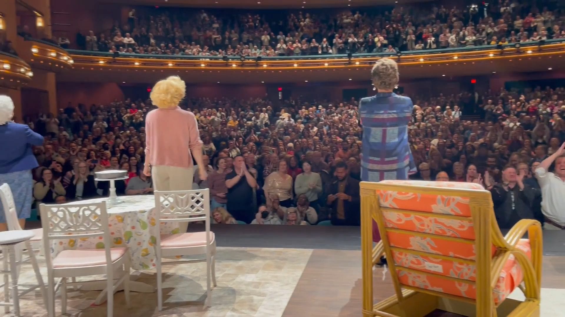 Standing Ovation for the Golden Girls Tour onstage