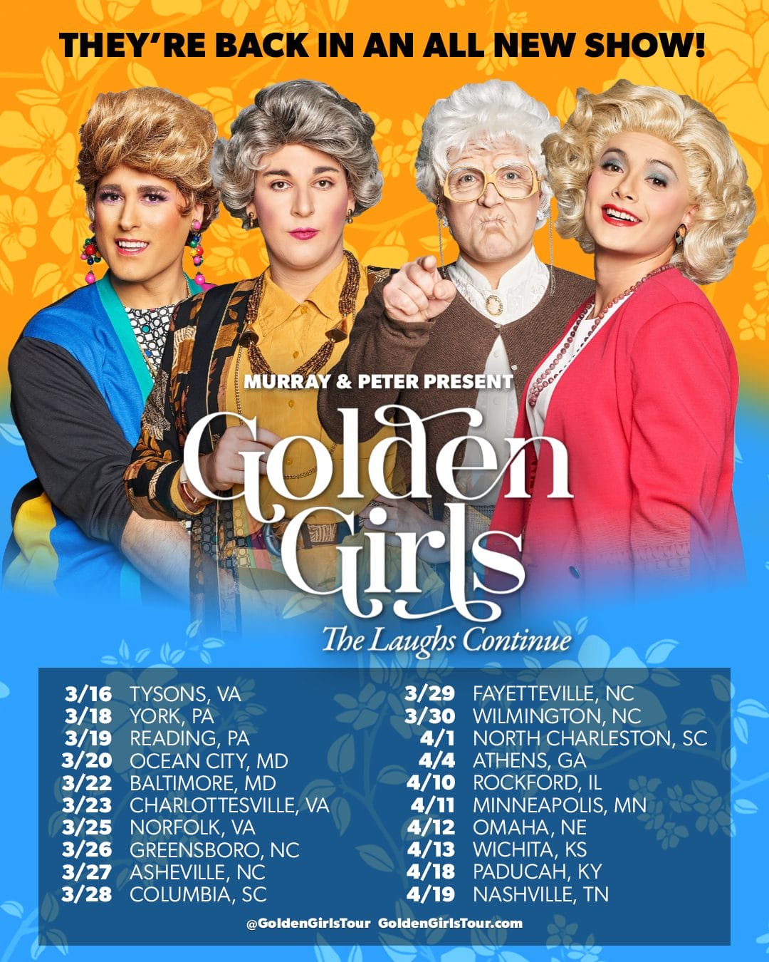 Golden Girls tour dates for 2025