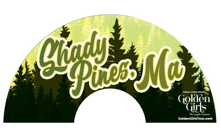 Golden Girls Shady Pines Clack Hand Fan