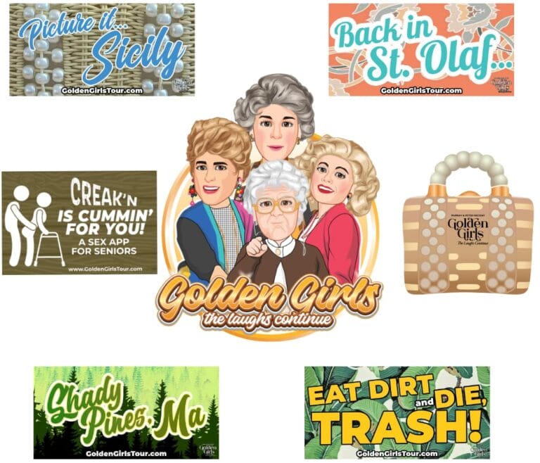 Golden Girls Tour Stickers and Magnets