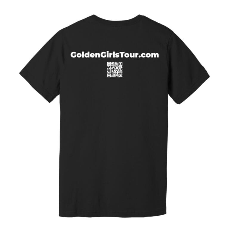 Golden Girls Tour Black T-Shirt Back